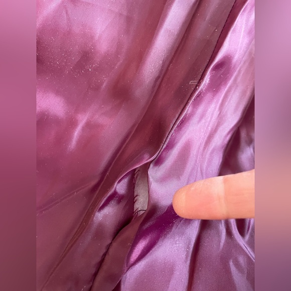 DESIGUAL Youth Designer Purple & Maroon Ombre Jacket Belted Hooded Trench 13/14 - Picture 15 of 15